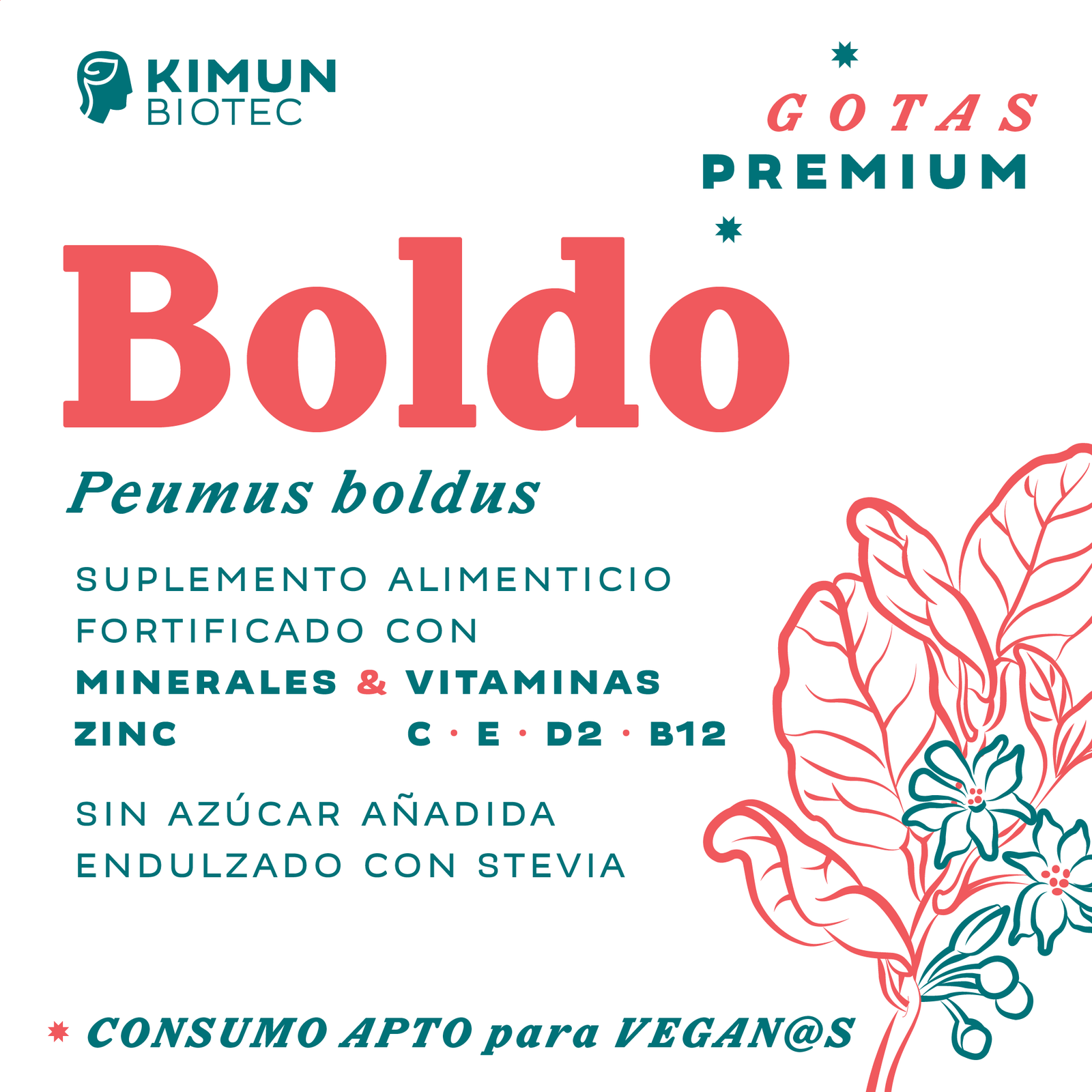 Boldo fortificado gotas 50 ml